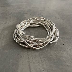 NWT Infinity Silver Plated Extra Long Layering Necklace or Bracelet